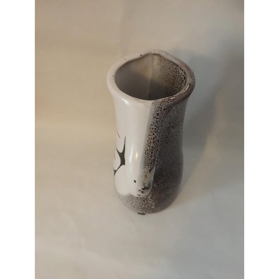 Image 1 of Vase vintage avec décoration géométrique, 1960