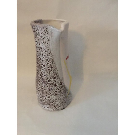 Image 1 of Vase vintage avec décoration géométrique, 1960