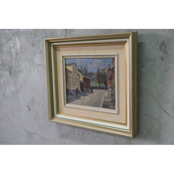 Image 1 of Peinture à l'huile moderne de Carl Oscar Larsson, Suède 1958