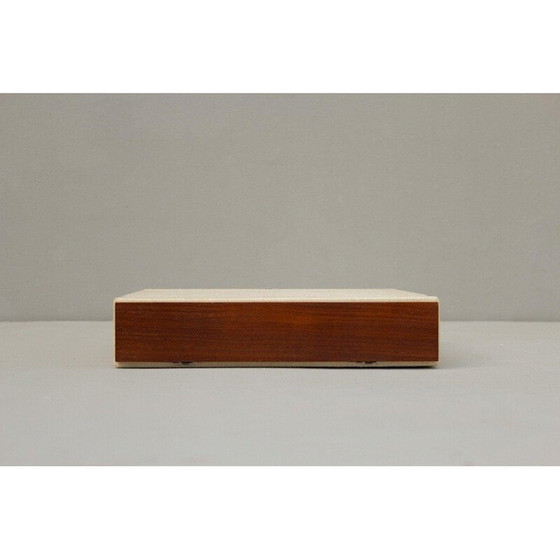 Image 1 of Boîte de rangement vintage en résine pour disques vinyles, Allemagne 1960