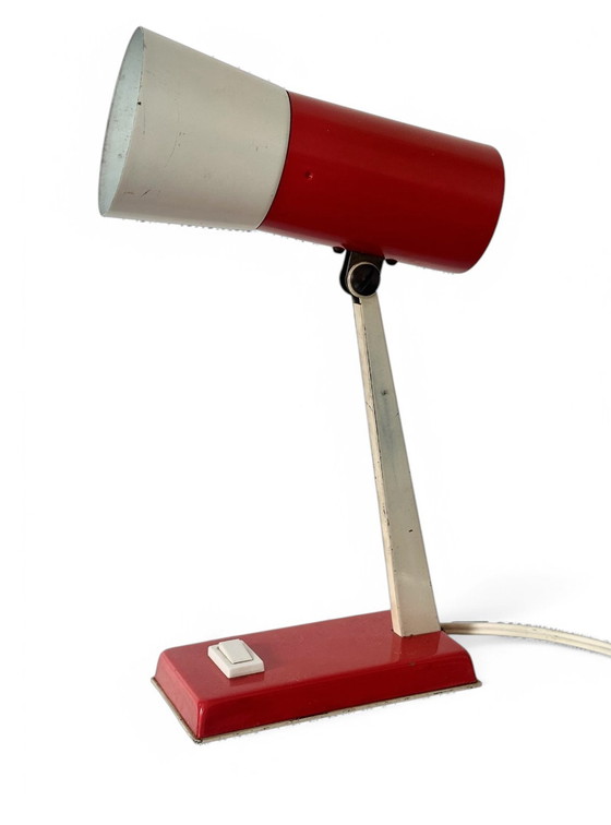 Image 1 of Lampe de bureau vintage des années 50 Lampe industrielle en métal