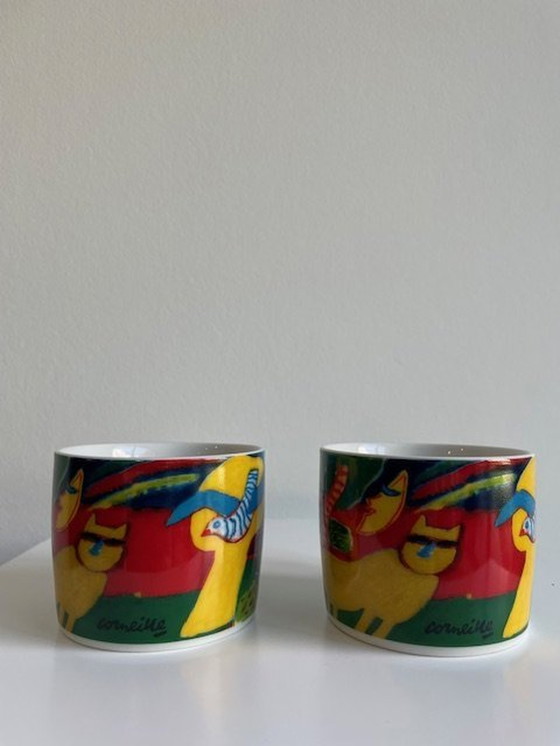 Image 1 of 2 X Tasse et soucoupe Corneille - 'L' Été Commençant'