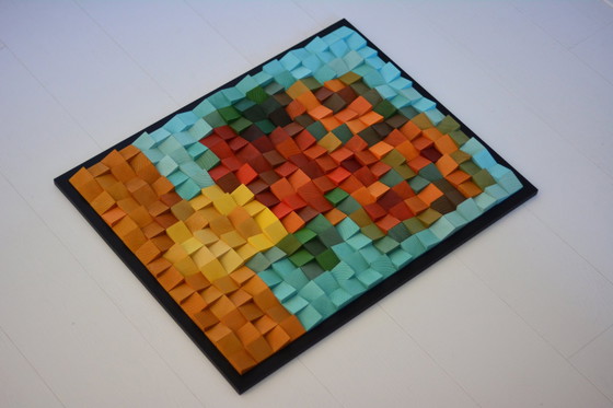 Image 1 of Art en bois "Tournesols"