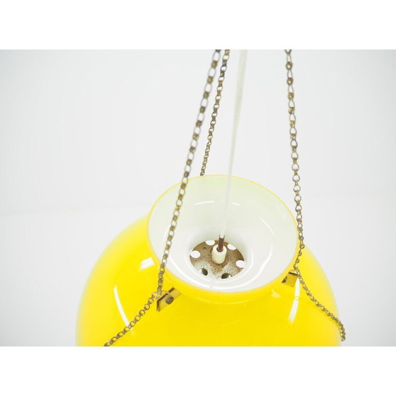 Image 1 of Lustre en verre du milieu du siècle Harvey Guzzini 1960s