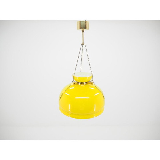 Image 1 of Lustre en verre du milieu du siècle Harvey Guzzini 1960s