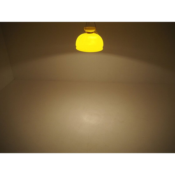 Image 1 of Lustre en verre du milieu du siècle Harvey Guzzini 1960s