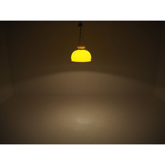 Image 1 of Lustre en verre du milieu du siècle Harvey Guzzini 1960s