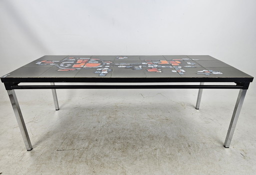 Table à carreaux abstraite de l'artiste belge Adri