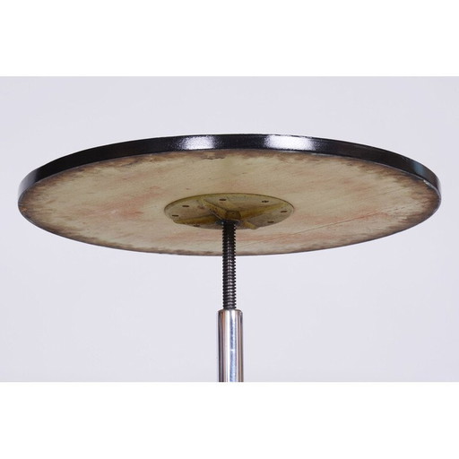 Table basse vintage en chrome pour Hynek Gottwald, Tchécoslovaquie 1930