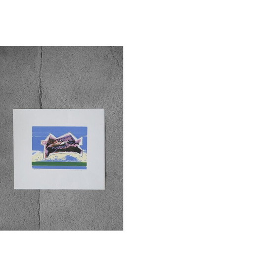 Image 1 of Lithographie couleur vintage sur papier Fabriano par Hardy Strid, 1950