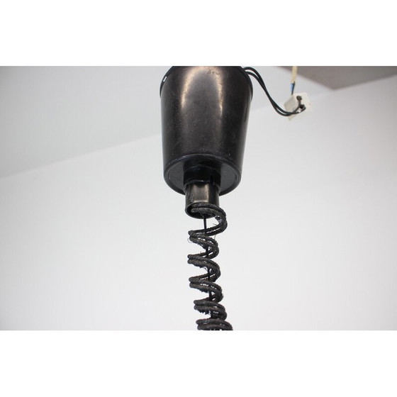 Image 1 of Lampe suspendue réglable en plastique et chrome par Meblo, Italie, années 1970