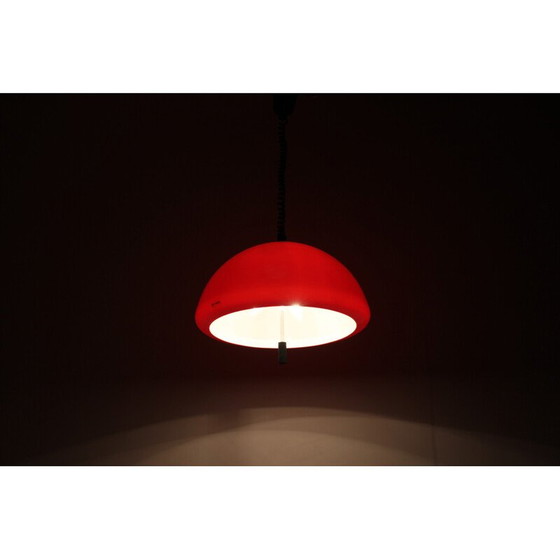 Image 1 of Lampe suspendue réglable en plastique et chrome par Meblo, Italie, années 1970