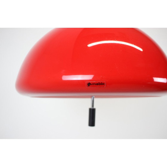 Image 1 of Lampe suspendue réglable en plastique et chrome par Meblo, Italie, années 1970