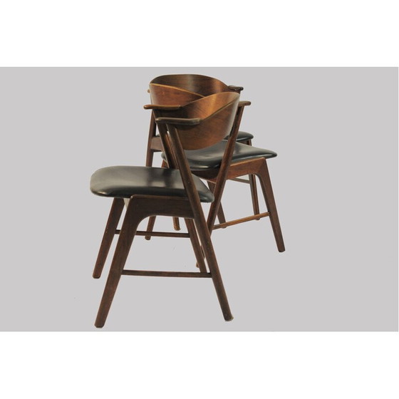 Image 1 of Ensemble de 6 chaises vintage en bois de rose