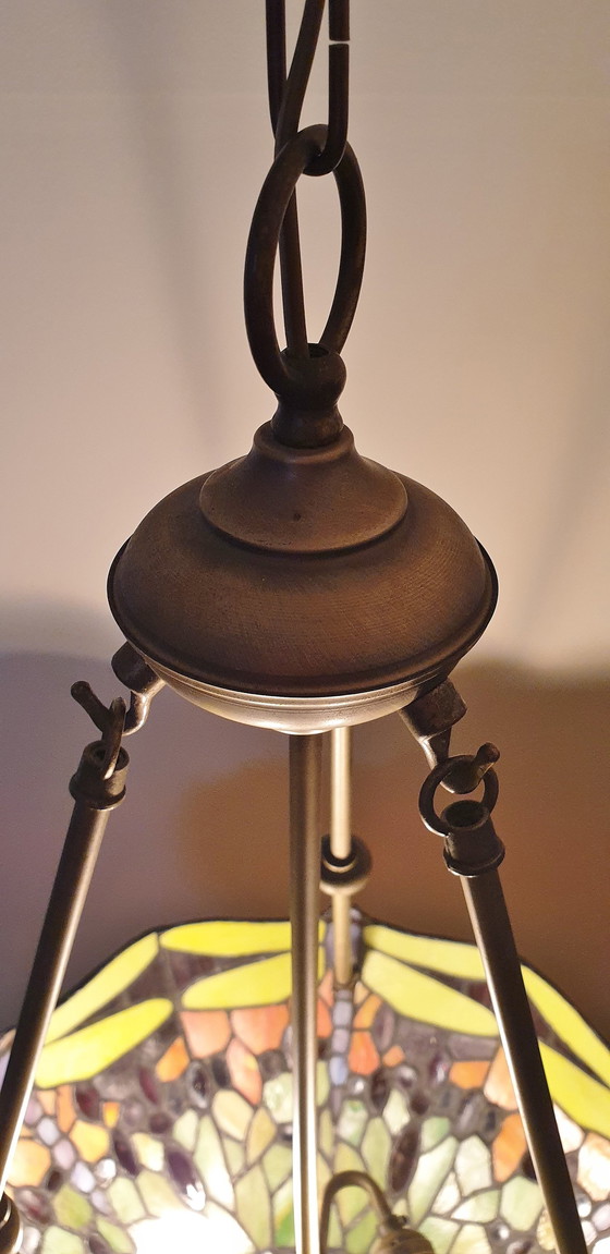 Image 1 of Lampe pendante Tiffany Xl "Libellule"