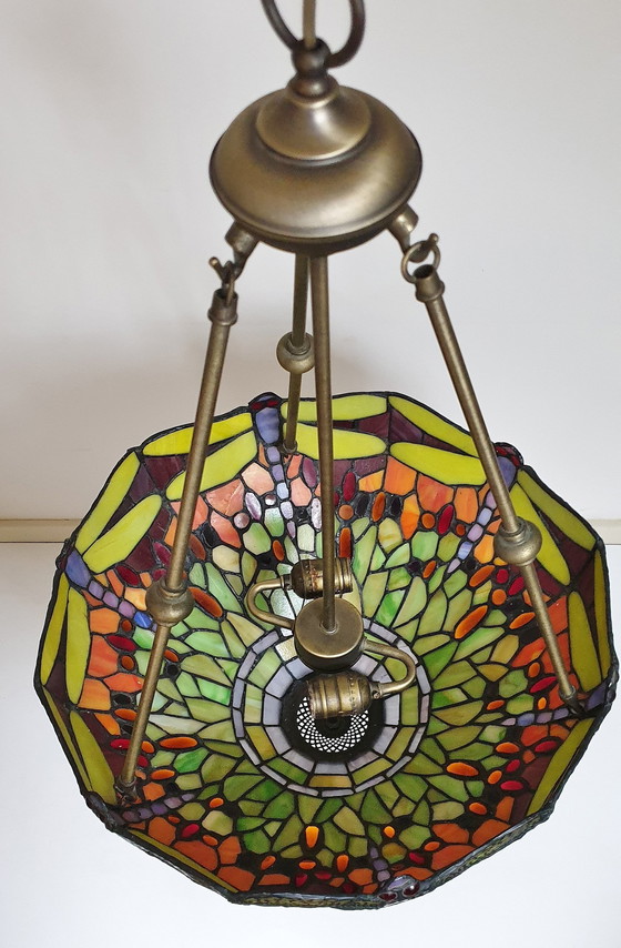 Image 1 of Lampe pendante Tiffany Xl "Libellule"