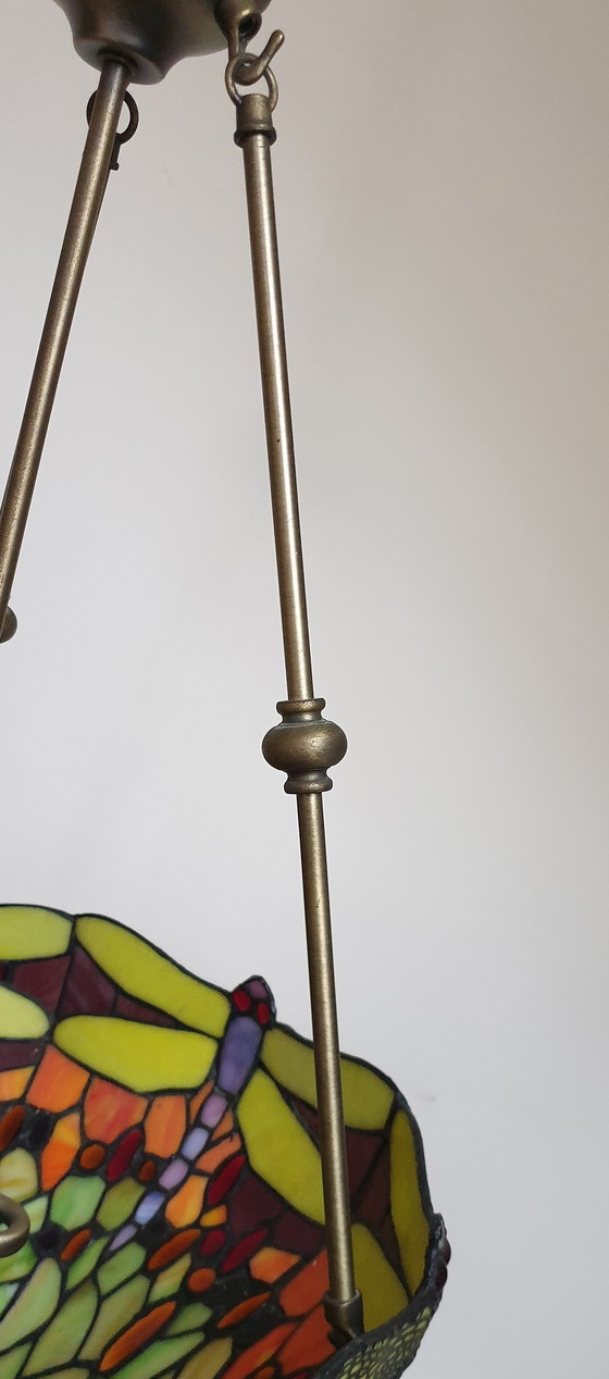 Image 1 of Lampe pendante Tiffany Xl "Libellule"