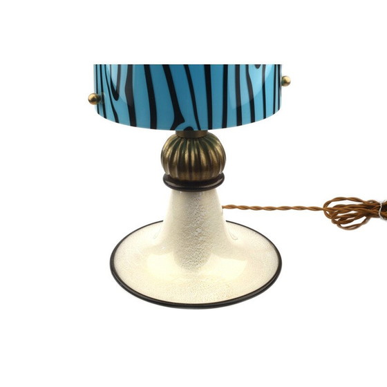 Image 1 of Lampe de table vintage en verre de Murano, Italie 1970