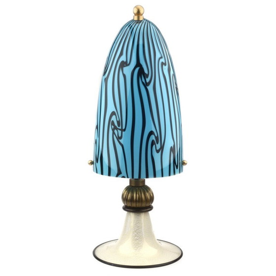 Image 1 of Lampe de table vintage en verre de Murano, Italie 1970