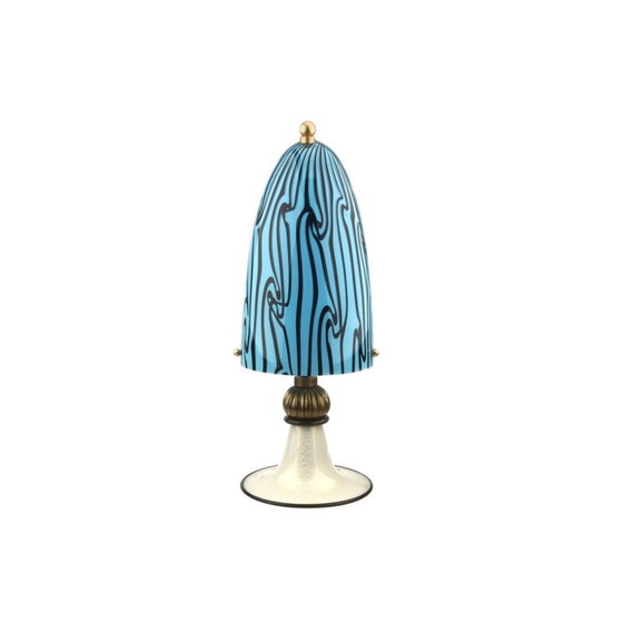 Image 1 of Lampe de table vintage en verre de Murano, Italie 1970