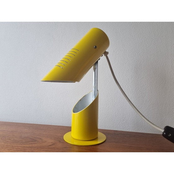 Image 1 of Lampe de table jaune du milieu du siècle, Italie 1970