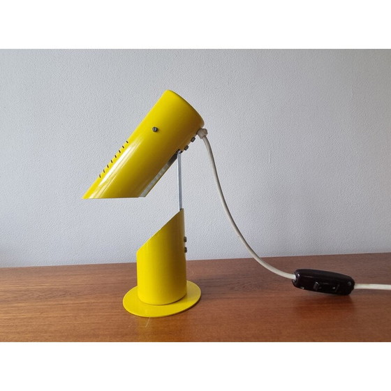 Image 1 of Lampe de table jaune du milieu du siècle, Italie 1970