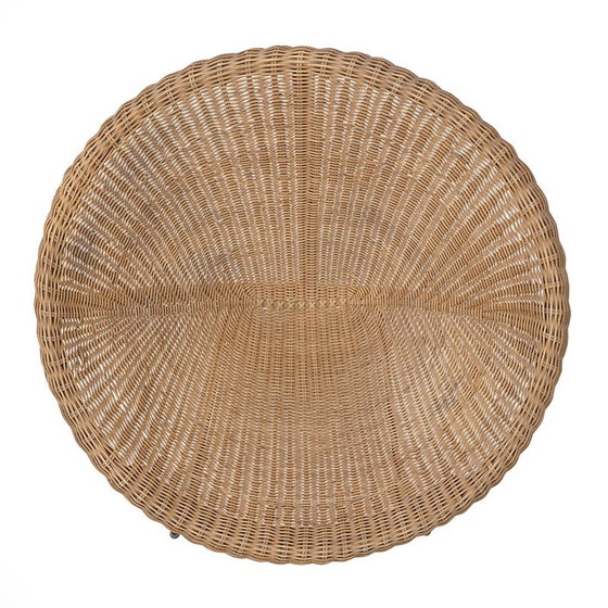 Image 1 of Fauteuil vintage en rotin tressé et métal, Italie 1950