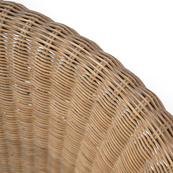 Image 1 of Fauteuil vintage en rotin tressé et métal, Italie 1950