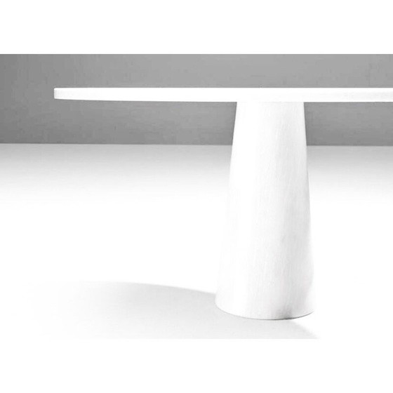 Image 1 of Table de salle à manger ronde Eros en marbre blanc de Carrare par Angelo Mangiarotti, Italie, années 1970