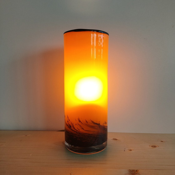 Image 1 of Lampe en verre vintage 1970 (Style)