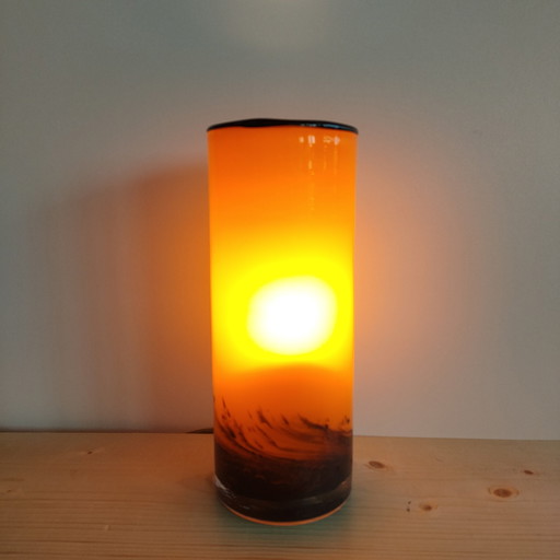 Lampe en verre vintage 1970 (Style)