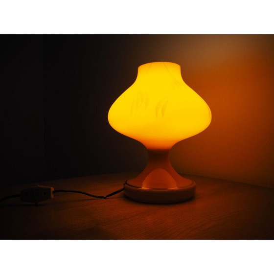 Image 1 of Lampe de table vintage en verre rouge de Stepan Tabera, 1970