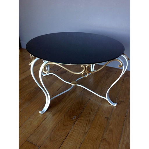 Table d'appoint en fer forgé - années 1950