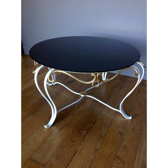 Image 1 of Table d'appoint en fer forgé - années 1950
