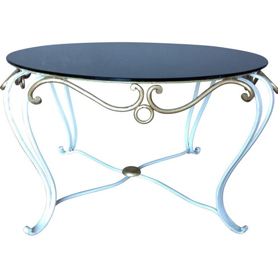 Image 1 of Table d'appoint en fer forgé - années 1950