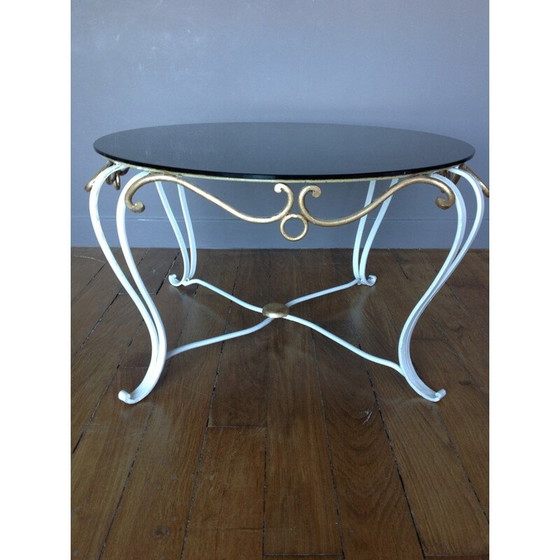 Image 1 of Table d'appoint en fer forgé - années 1950