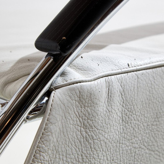 Image 1 of Fauteuil vintage "Notorious" en acier chromé et cuir par Massimo Iosa Ghini pour Moroso, Italie 1980