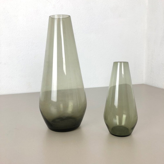 Image 1 of Paire de vases en turmaline de Wilhelm Wagenfeld pour WMF, Allemagne 1960