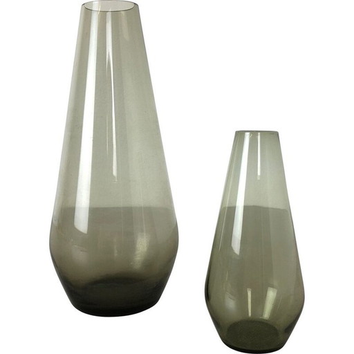 Paire de vases en turmaline de Wilhelm Wagenfeld pour WMF, Allemagne 1960