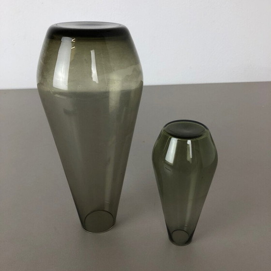 Image 1 of Paire de vases en turmaline de Wilhelm Wagenfeld pour WMF, Allemagne 1960