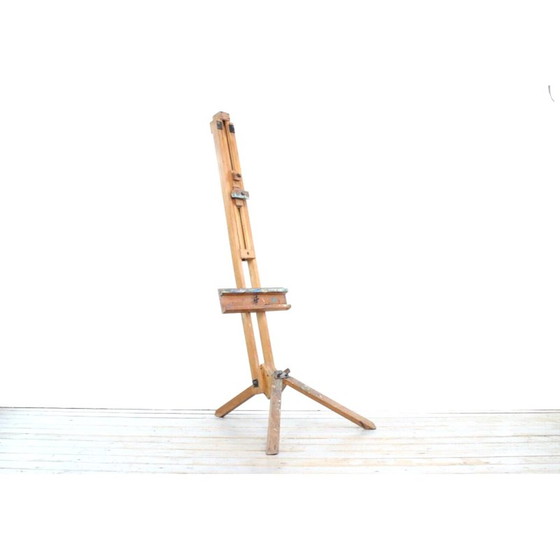 Image 1 of Chevalet d'artiste vintage en bois massif de Newton et Winsor, Angleterre