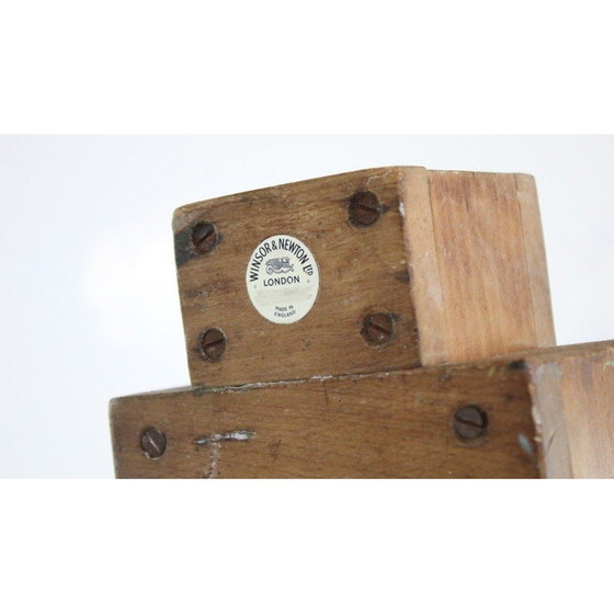 Image 1 of Chevalet d'artiste vintage en bois massif de Newton et Winsor, Angleterre