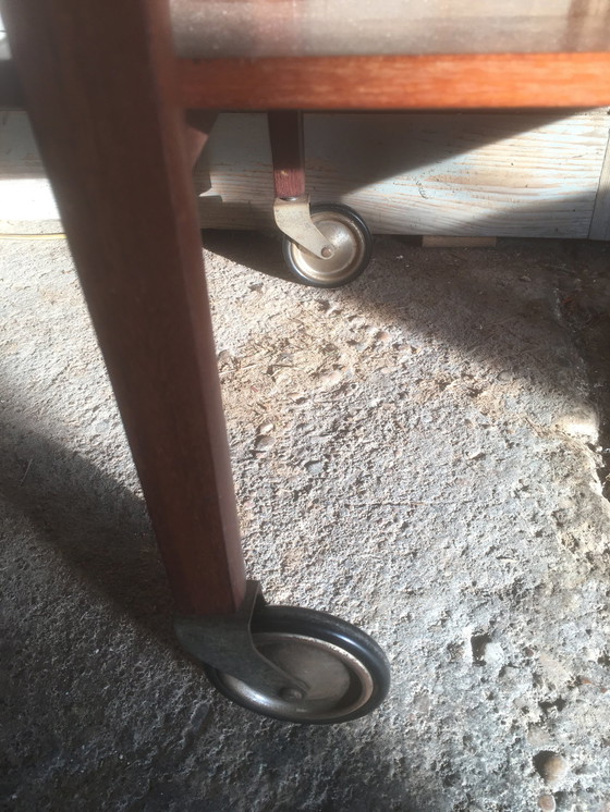 Image 1 of Chariot de service vintage en teck, 1960