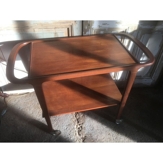 Image 1 of Chariot de service vintage en teck, 1960