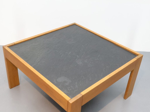 Table basse vintage en ardoise