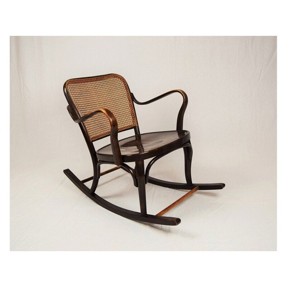 Image 1 of Fauteuil à bascule vintage en bois courbé de Josef Frank pour Thonet A 752, 1930