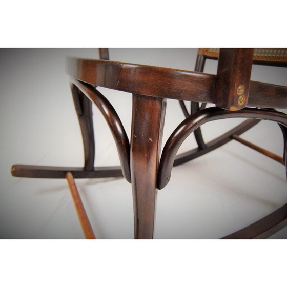 Image 1 of Fauteuil à bascule vintage en bois courbé de Josef Frank pour Thonet A 752, 1930