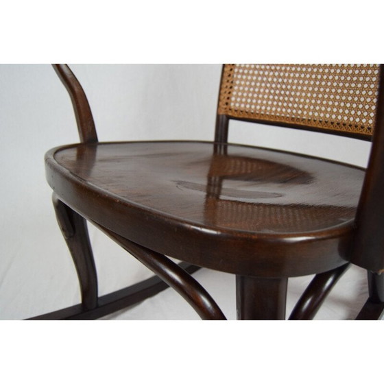 Image 1 of Fauteuil à bascule vintage en bois courbé de Josef Frank pour Thonet A 752, 1930