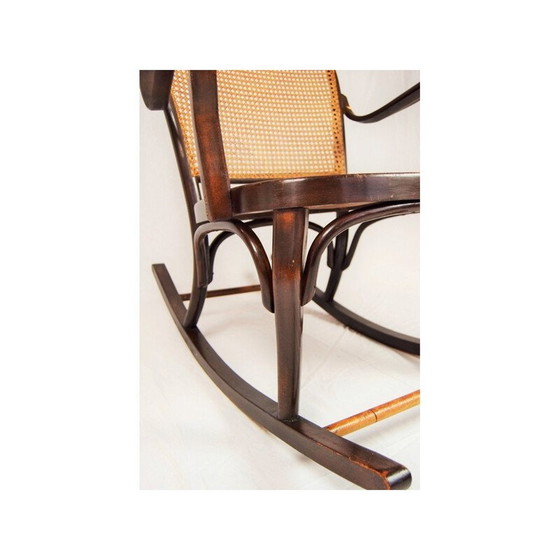Image 1 of Fauteuil à bascule vintage en bois courbé de Josef Frank pour Thonet A 752, 1930