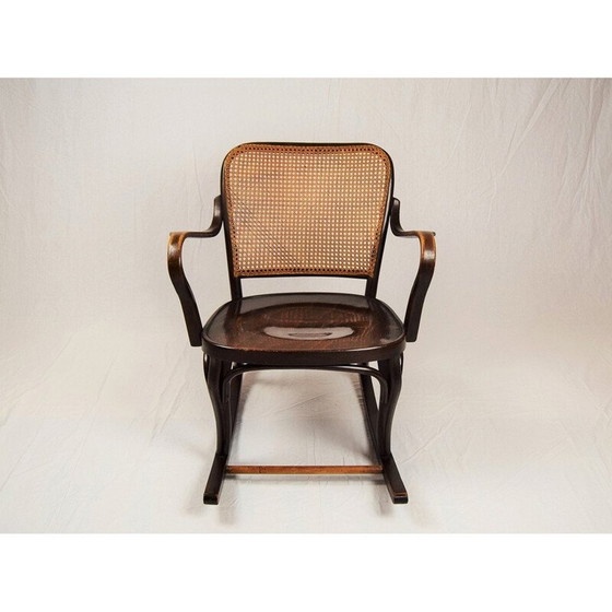Image 1 of Fauteuil à bascule vintage en bois courbé de Josef Frank pour Thonet A 752, 1930